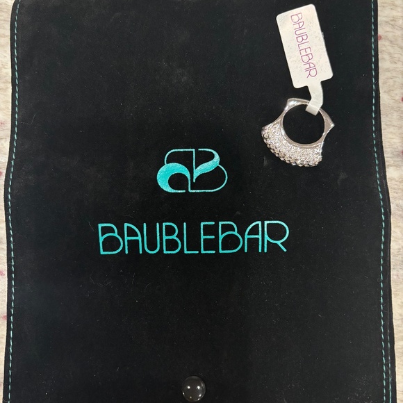 BRAND NEW Baublebar Womens Cubic Zirconia Silver Ring, Size 6 - Picture 2 of 6